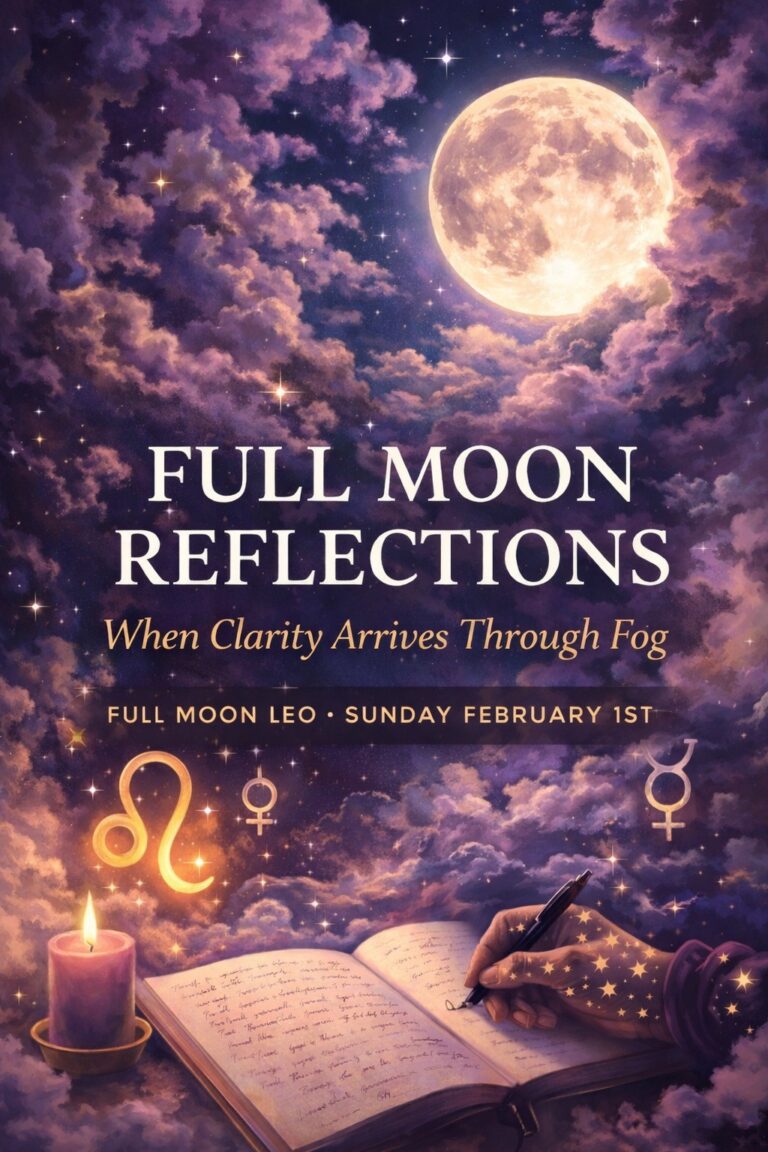 🌕 Full Moon Reflections: When Clarity Arrives Through Fog